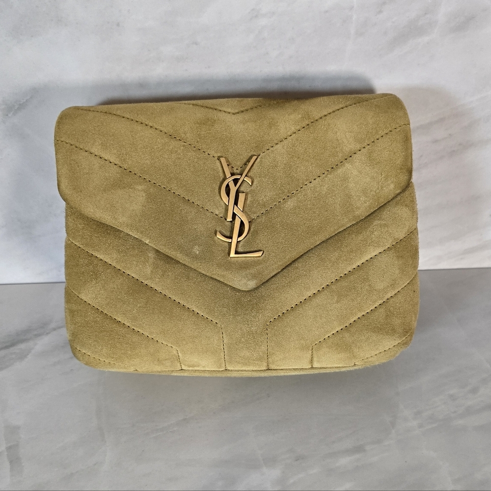 Yves Saint Laurent Suede Toy Lou Lou Bag